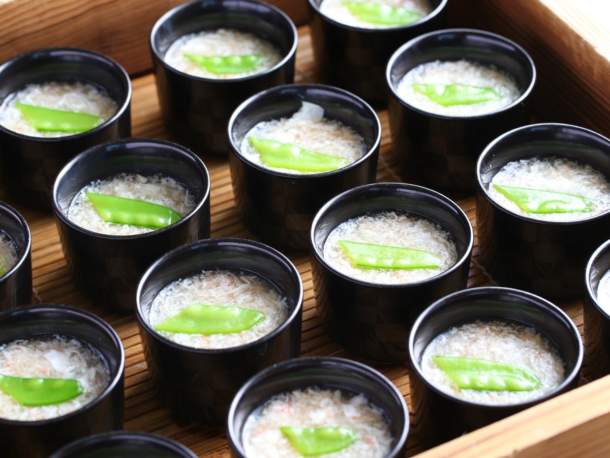 ズワイガニあんかけ茶碗蒸し【朝食バイキング】