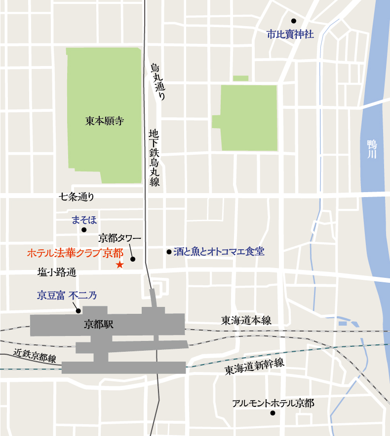 京都駅前MAP
