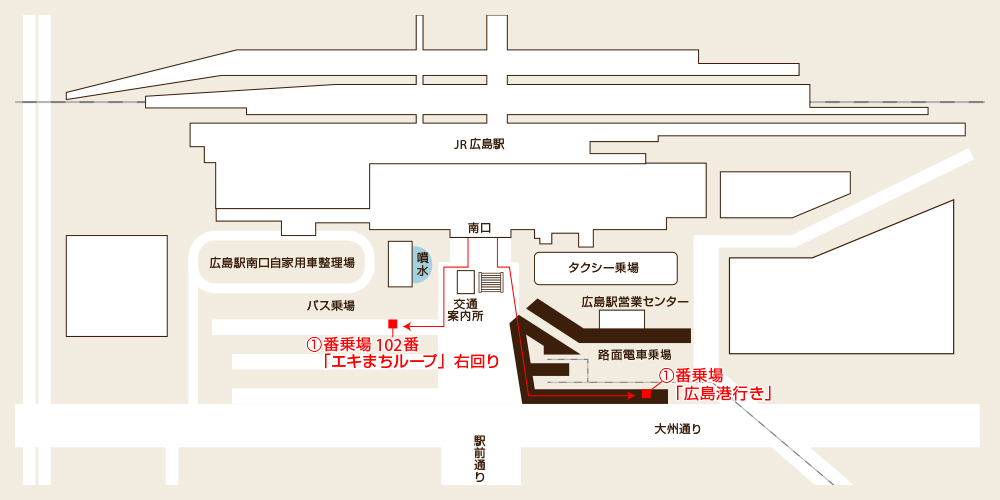 路面電車での行き方