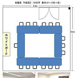 会議室参考レイアウト　ロの字