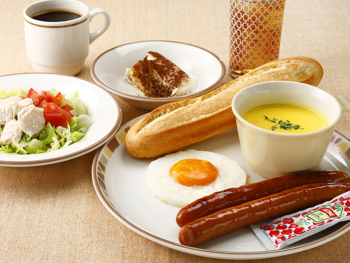 3種類から選べるご朝食♪≪ホットドッグモーニングセット≫